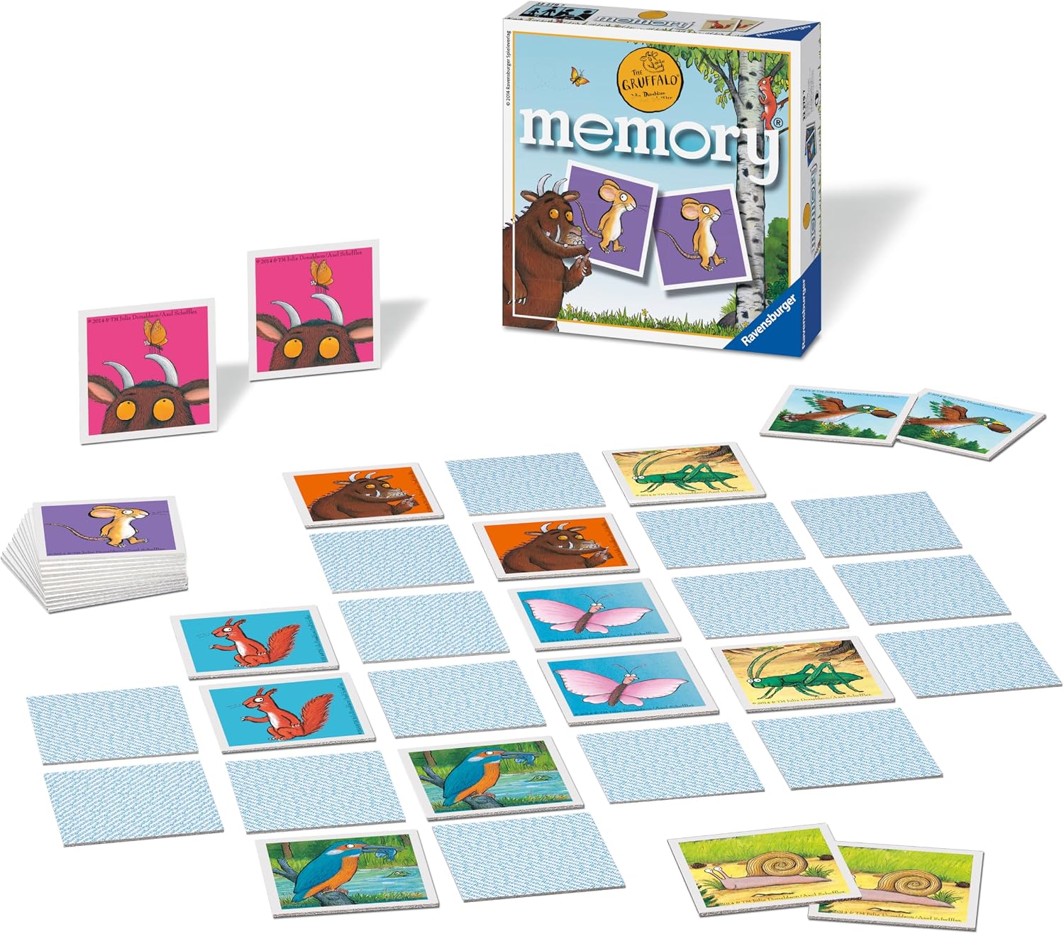 Ravensburger The Gruffalo Mini Memory Game - Matching Picture Snap Pairs Game For Kids Age 3 Years Up - Image 3