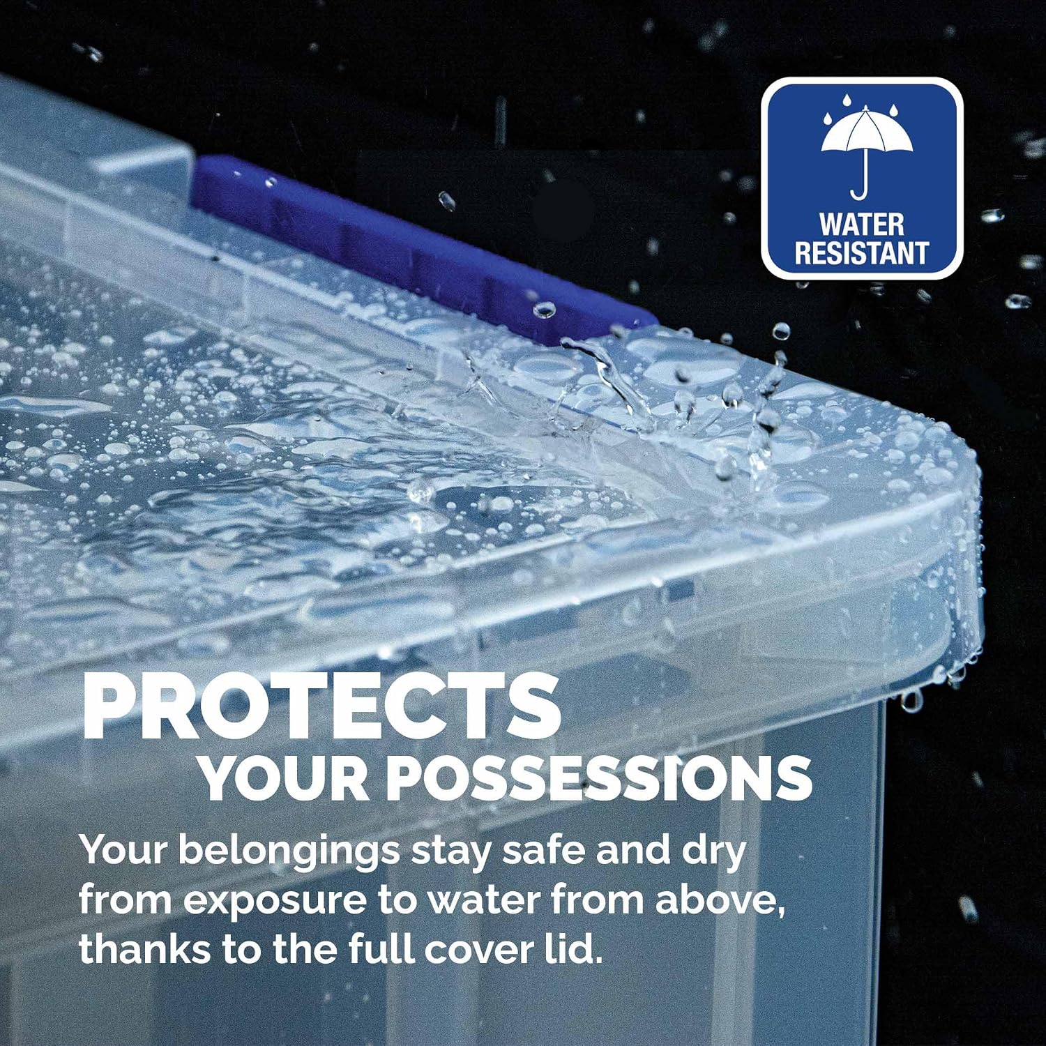 Bankers Box 10L Plastic Storage Boxes with Lids. ProStore Super Strong Plastic Storage Boxes (14 x 34 x 21.5cm), Made in the UK, Clear - Image 6