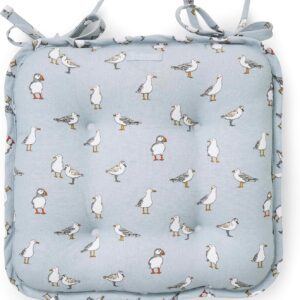 Cooksmart Coastal Birds Chair Cushions for Dining Chairs