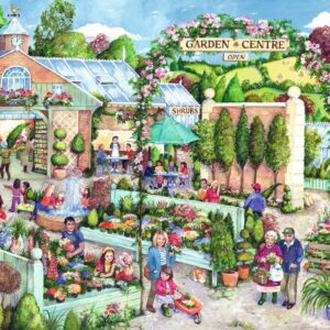 Ravensburger Garden Centre in Bloom 500 Piece Large Format Jigsaw Puzzle for Adults & Kids – Countryside Garden Scene by Debbie Cook