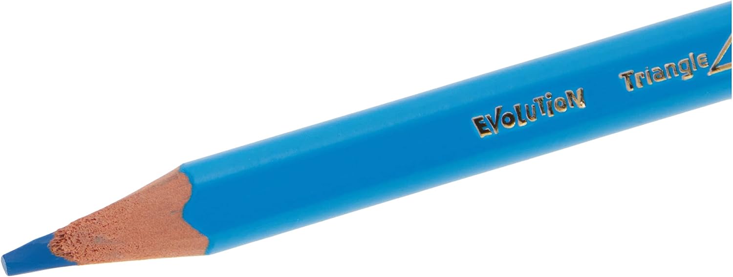 BIC Kids Evolution Triangle Coloured Pencils, Colouring Pencils Ideal for Small Kids 2 Years and Up to Place Fingers, Extra Resistant BIC Pencils, School Supplies, 12 Pack - Image 4
