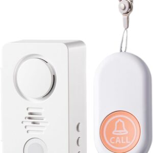 Bed Exit Alarm – Motion Detection Alert for Caregiving Support | Compact Sensor with Instant Sound Alert, Helpful for Seniors Patients and Nighttime Supervision 3.23×1.97×0.94in