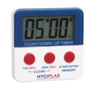 Hygiplas Digital Countdown Timer with Magnetic Back & Large Display