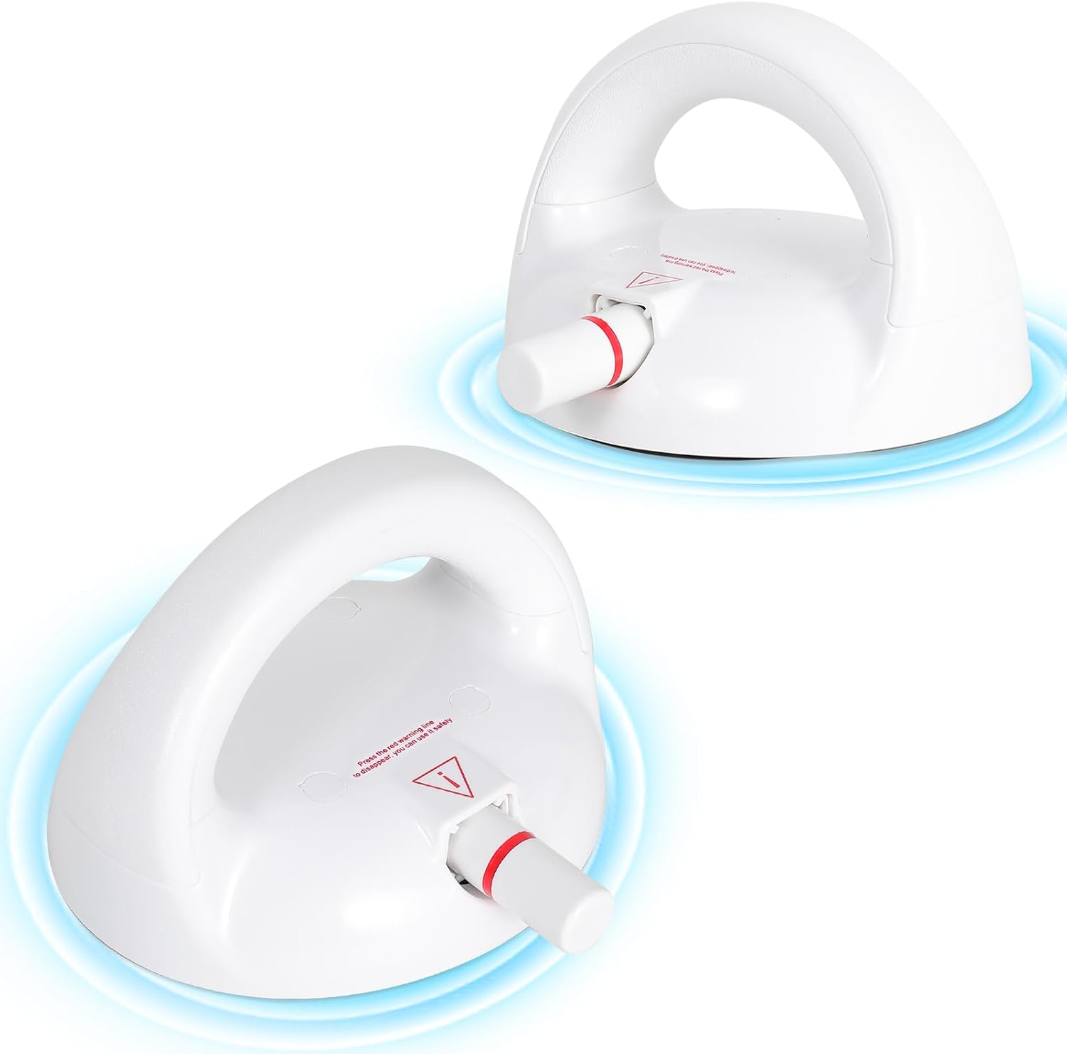 White 2024 Upgraded Shower Grab Bar, 418 Pounds Maximum Load, ABS + Rubber, Safety for Elderly/Seniors, Pack of 2