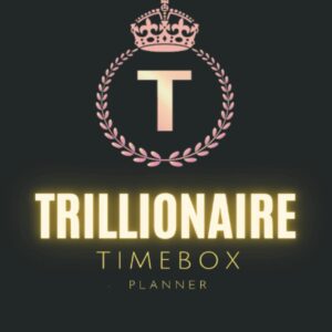 Trillionaire TimeBox Planner: Travel Size, Time Box Planner for Daily Routine, Time Blocking or Time Boxing to Improve Time Management Productivity, Task Mind Dump, Top Priorities, Schedule
