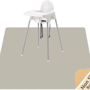 Splash Mat for Under High Chair, Waterproof Washable Highchair Splat Mat