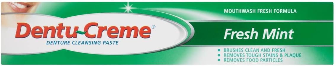 Dentu-Creme Fresh Mint Denture Cleansing Paste 75ml