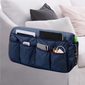 Sofa Armrest Organizer Arm Rest Organiser Hanging Sofa Caddy Storage Bag TV Remote Control Holder Chair Tidy Couch Arm Rest Storage Bag Couch Caddy Organiser