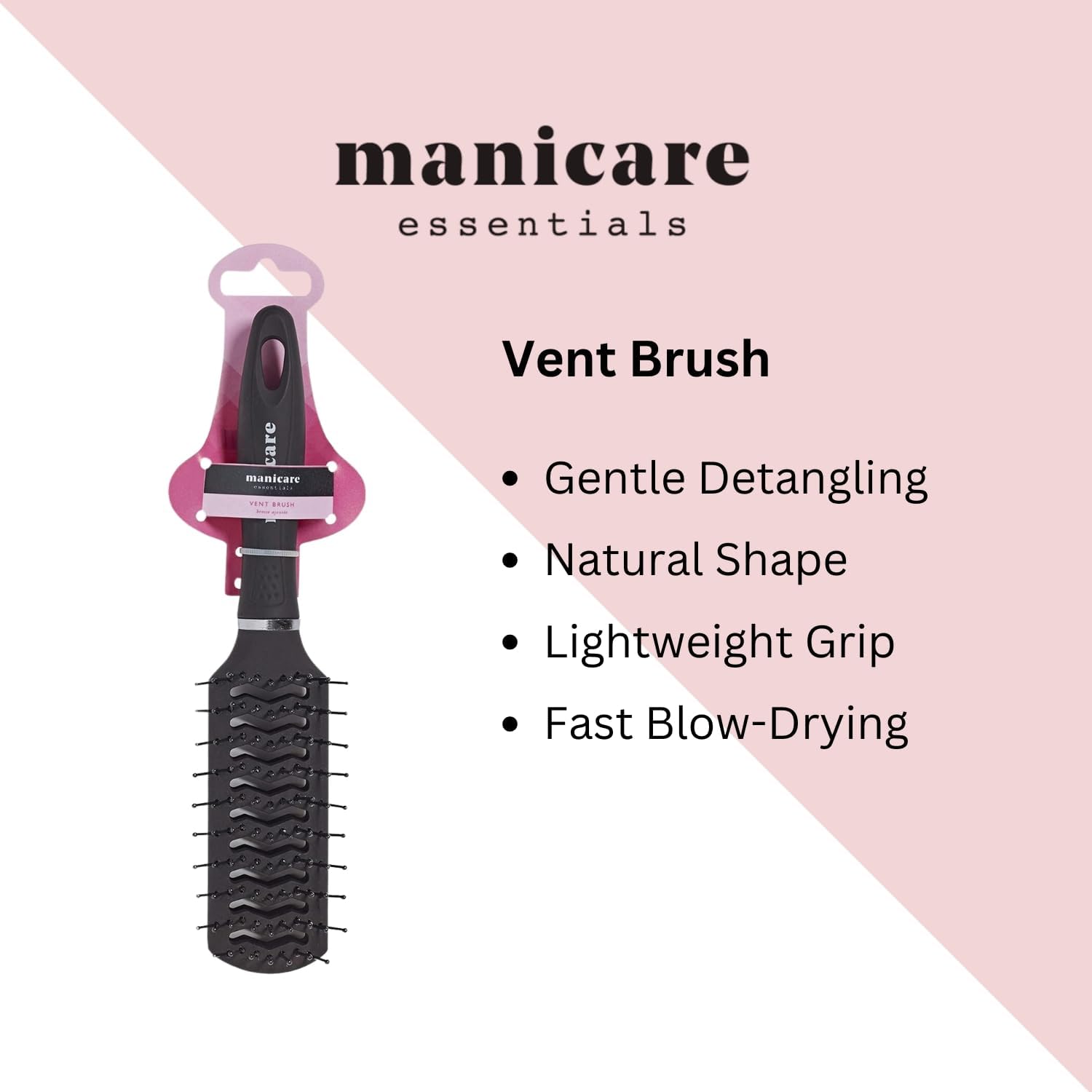 Manicare Vent Hairbrush For Blow Drying And Styling, For Wet Or Dry Hair - Image 2