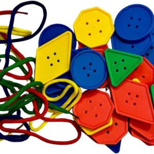 Springboard Colossal Sorting Buttons (30 Pack), Large Threading Buttons for Kids EYFS Fine Motor Skills, Counting & Maths Games