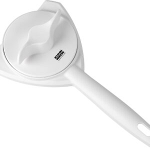 Kuhn Rikon Jar Opener, Manual Lid Remover with 3 Steel Grippers, White