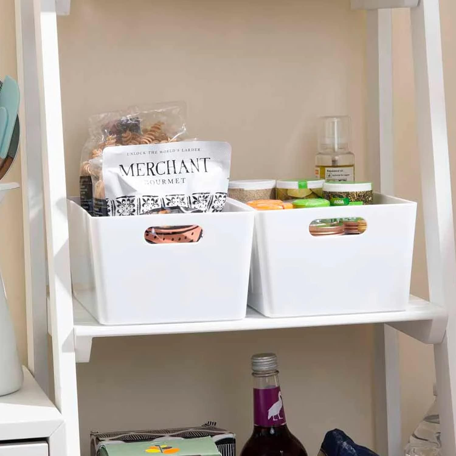 Niftii Storage Boxes | Kitchen Storage & Organisation Baskets 5-Pack 3.9L - Image 7