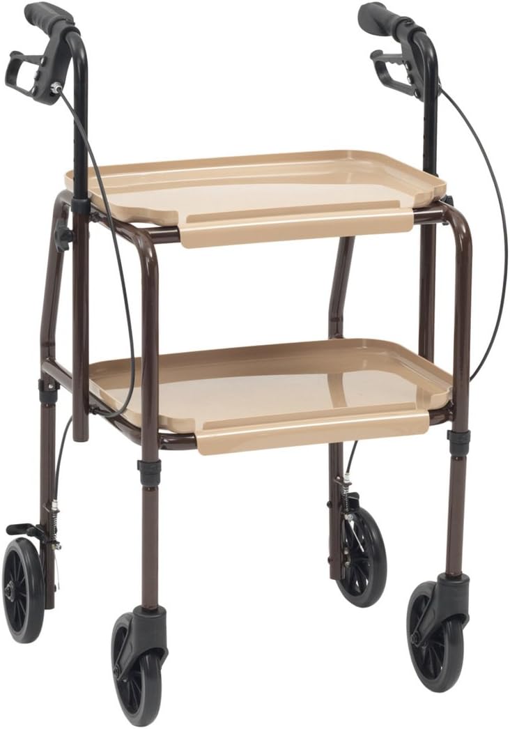 Drive Devilbiss Handy Household Trolley with castor wheels, Brakes and Trays