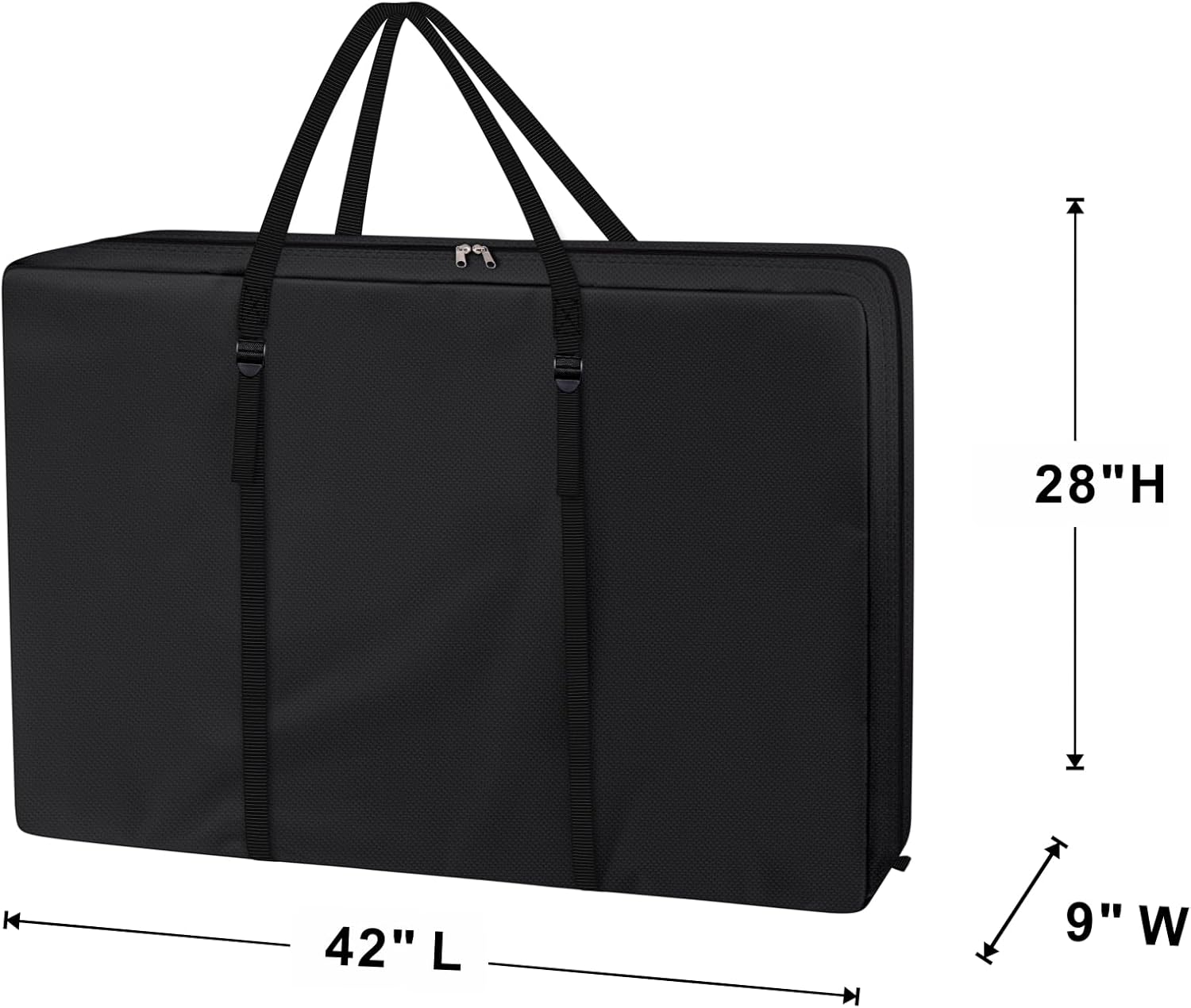 Explore Land Heavy Duty Chair Storage Bag for Folding Longue Chair, Zero Gravity Chair, Light Weight Transport Chair, Folding Rollator Walker (Black) - Image 9