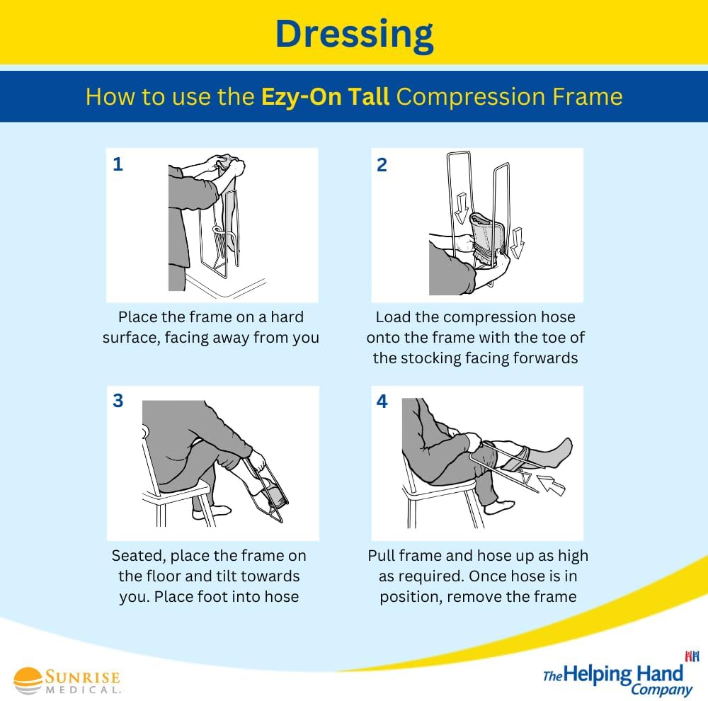 Ezy-On Socks/Stocking/Compression Hosiery Helper (Tall - Compression Hosiery) - Image 9