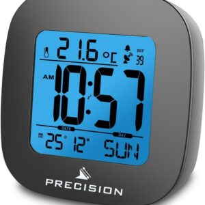 Precision AP054 Alarm Clock, Black, One Size