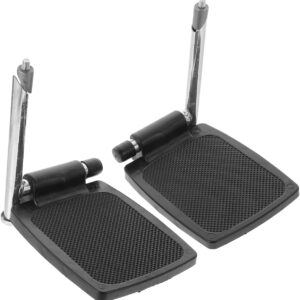 Healvian Replacement Wheelchair Footrest Pair with Sturdy Adjustable Legrests and Non-Slip Footplates Universal Fit for Standard Wheelchairs 8.66X7.48X5.51In Comfortable Support