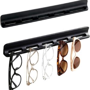 NQEUEPN 2Pcs Sunglass Organizer Wall Mount Silicone Glasses Holder