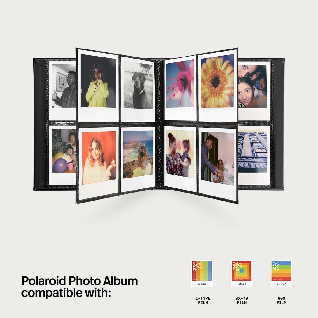 Polaroid Large Photo Album, Holds 160 Instant Photos, 40 Pages, Black - Image 3