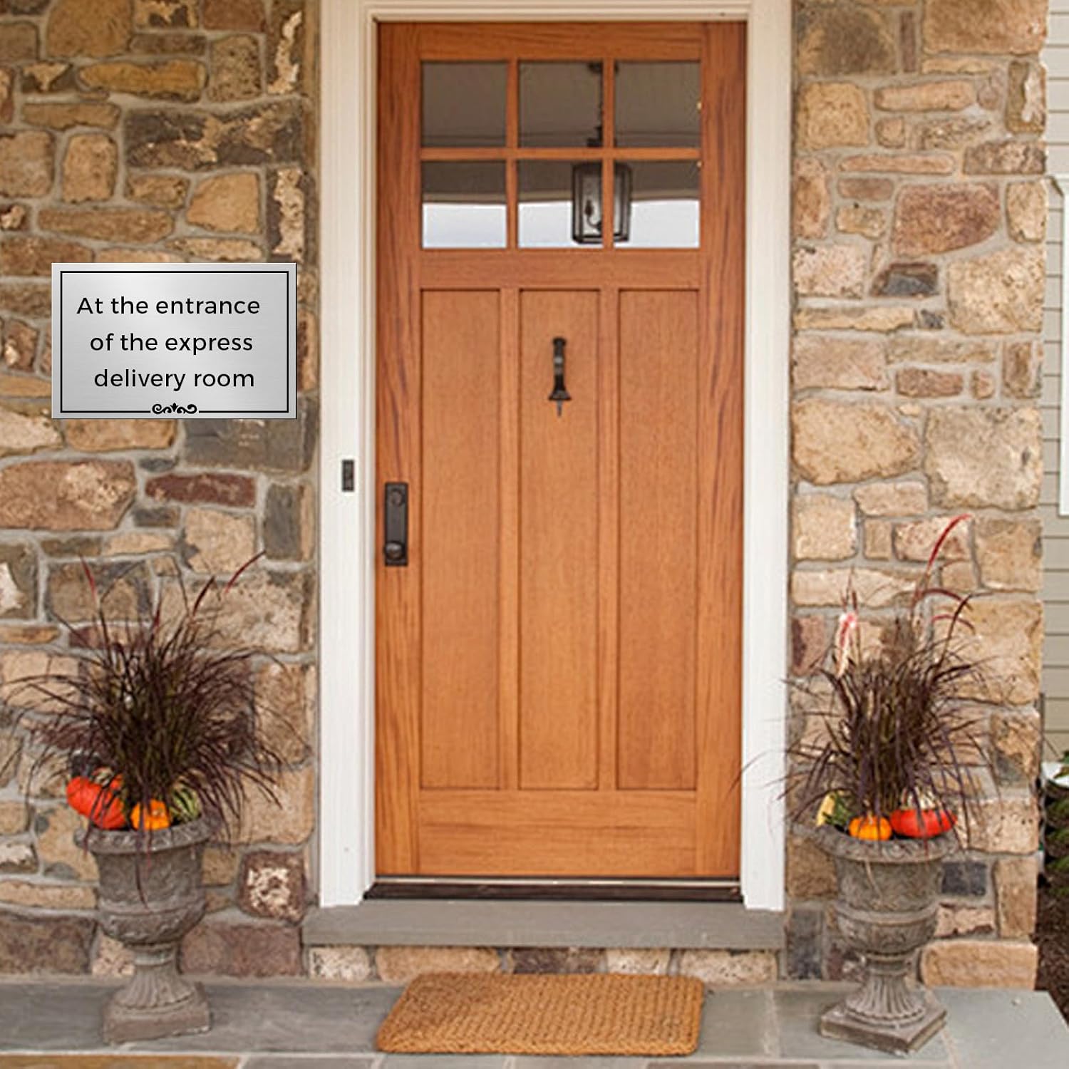Personalized Outdoor Metal Sign, Custom Engraved Door Plaque, Custom Office & Home Name Plate, Unique Personalized Gift, Customizable Metal Plaque for Office, Door, Home or Business - Image 5