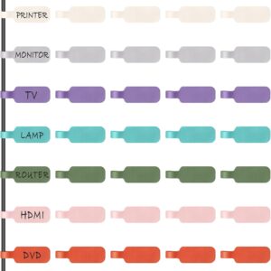 Trilancer Cable Cord Labels Large Size for Wire Organizing & Identification
