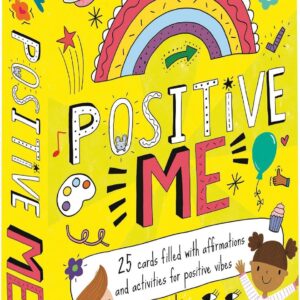 North Parade Publishing Children’s Mindfulness Positive Me Flash Cards (25 Cards, Ages 7-10, Vibrant Style, Self-Improvement, Emotional Intelligence), A6