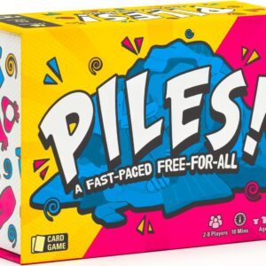 Piles – Card Games – Family Games – for Kids 8 and Up – Games for Adults – Family Game Night – Travel Games – Party Games – Memory Games – 10 Mins