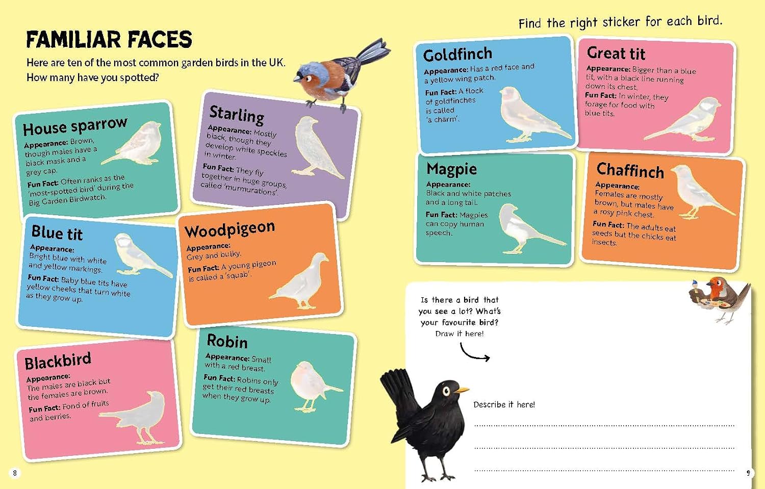 RSPB Big Garden Birdwatch Activity Book: The essential birdwatching activity book with 170+ stickers! - Image 3