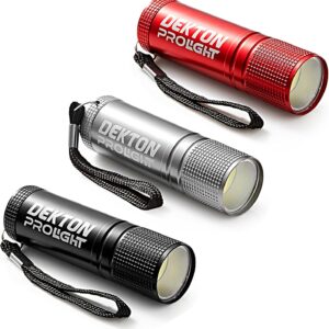 Dekton Pro Light Xf35 Trail Flash Light – 35 Lumens / 50m Distance-87mm x 27mm High Intensity LED| Tough Durable Plastic| 4 Colour Assortment| Weatherproof| Batteries Included| Comes in Form of CDU