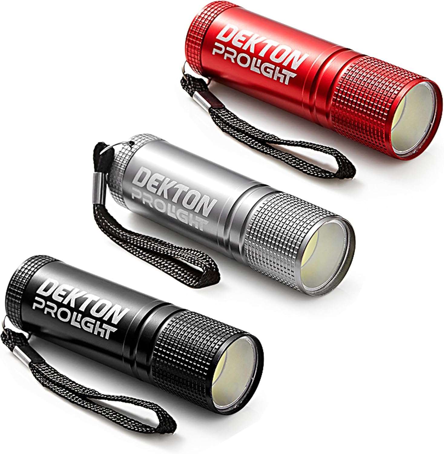 Dekton Pro Light Xf35 Trail Flash Light - 35 Lumens / 50m Distance-87mm x 27mm High Intensity LED| Tough Durable Plastic| 4 Colour Assortment| Weatherproof| Batteries Included| Comes in Form of CDU