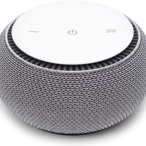 SNOOZ Smart White Noise Machine – Real Fan Inside for Non-Looping White Noise Sounds – App-Based Remote Control, Sleep Timer, and Night Light – Cloud
