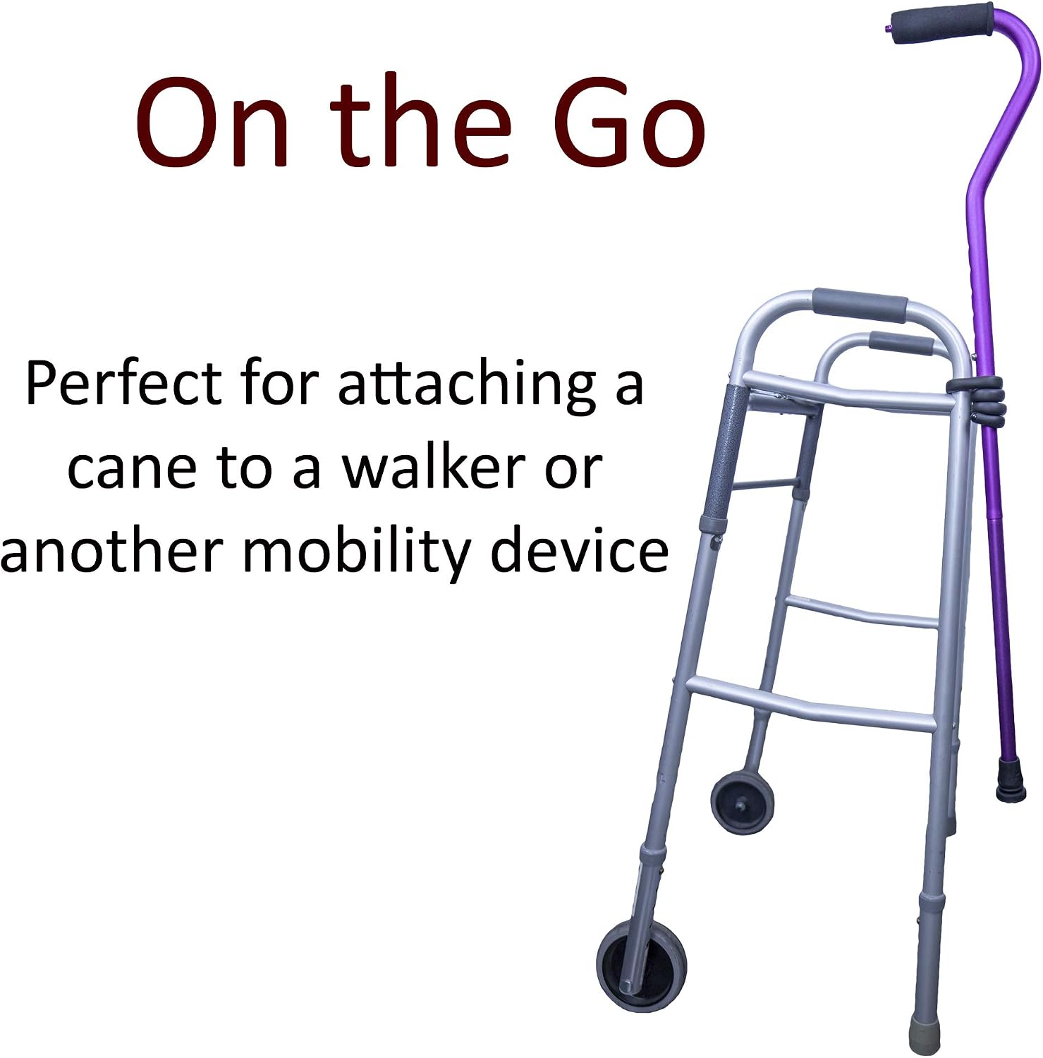 Crutcheze Cane Holder 3 Pack - Holds Canes Within Reach - Walking Stick Holder - Crutches & Cane Accessories - Reacher Grabber Holder - Walker Accessory - Image 5