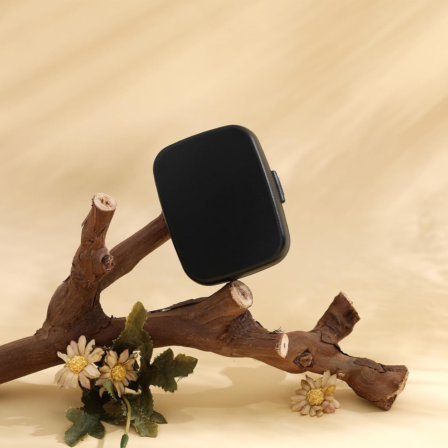 Hearing Aid Storage Box Protection Case Abs PVC Portable Black - Image 5