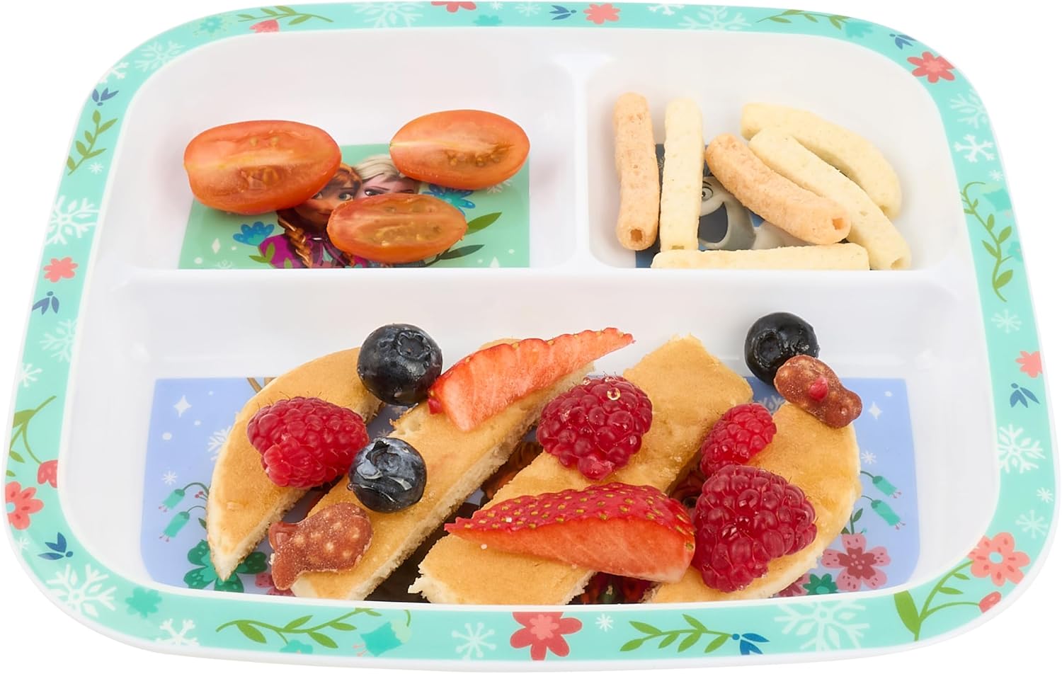 Disney Frozen 3-Section Children's Divided Plate - BPA-Free, Durable & Colourful Dining for Children, Perfect for Balanced Meals - 36 Months Up - Image 8