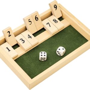 Dementia Activities 9 Numbers Memory Games for Adult ooden Shut the Box Dementia Games Gift for Seniors Elderly Dementia Patients