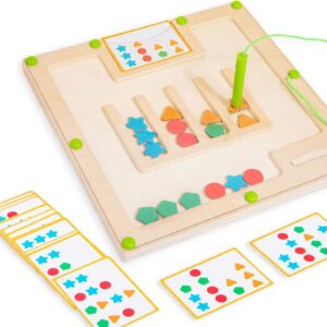 Alzheimers Products for Elderly – Sorting Activities for Dementia Patients, Memory Care Activities for Seniors, Tile Matching Cognitive Busy Box Board Gadgets Gifts