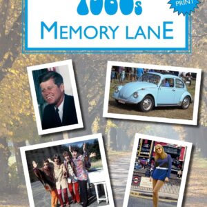 1960s Memory Lane: large print book for dementia patients