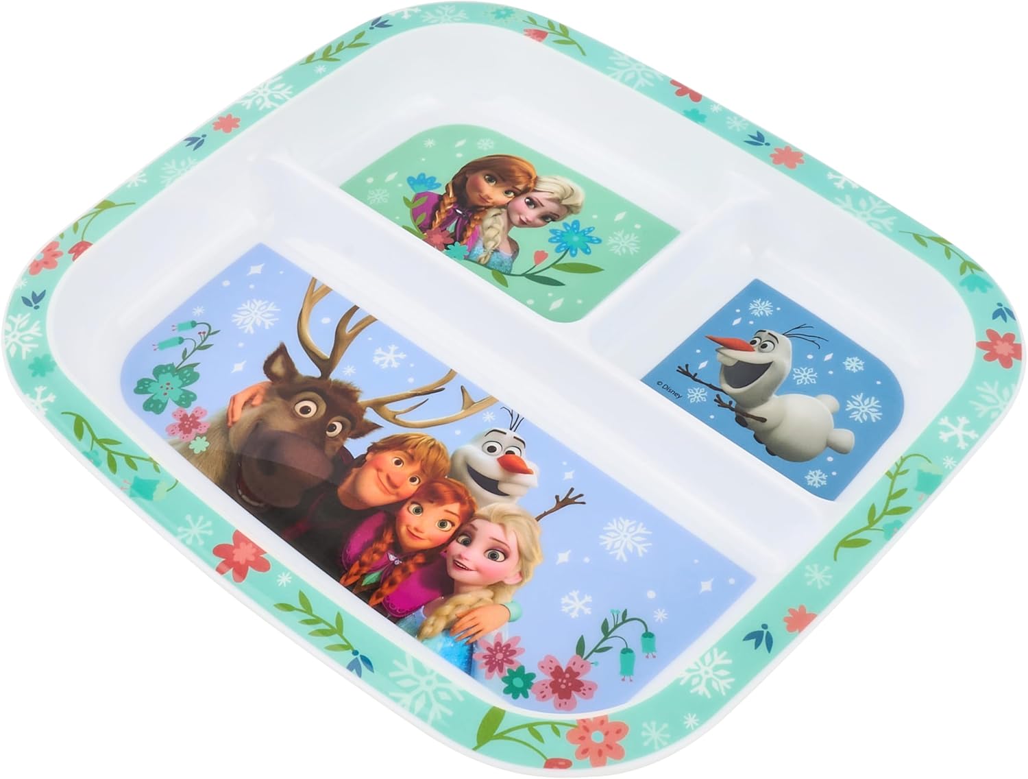 Disney Frozen 3-Section Children's Divided Plate - BPA-Free, Durable & Colourful Dining for Children, Perfect for Balanced Meals - 36 Months Up - Image 5