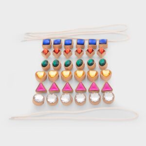 tickit Shape Lacing Jewels, FSC® Wooden Threading Beads Set