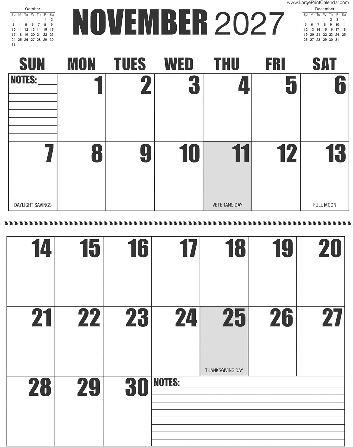 Jumbo Large Print | 2023 | Wall Calendar | 13-months - January 2023 to January 2024 | 17" x 22" when it is hanging, or 17" x 11" closed - Image 7