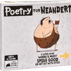 Exploding Kittens Poetry for Neanderthals, 2-6 Players, Ages 7+ Word Game