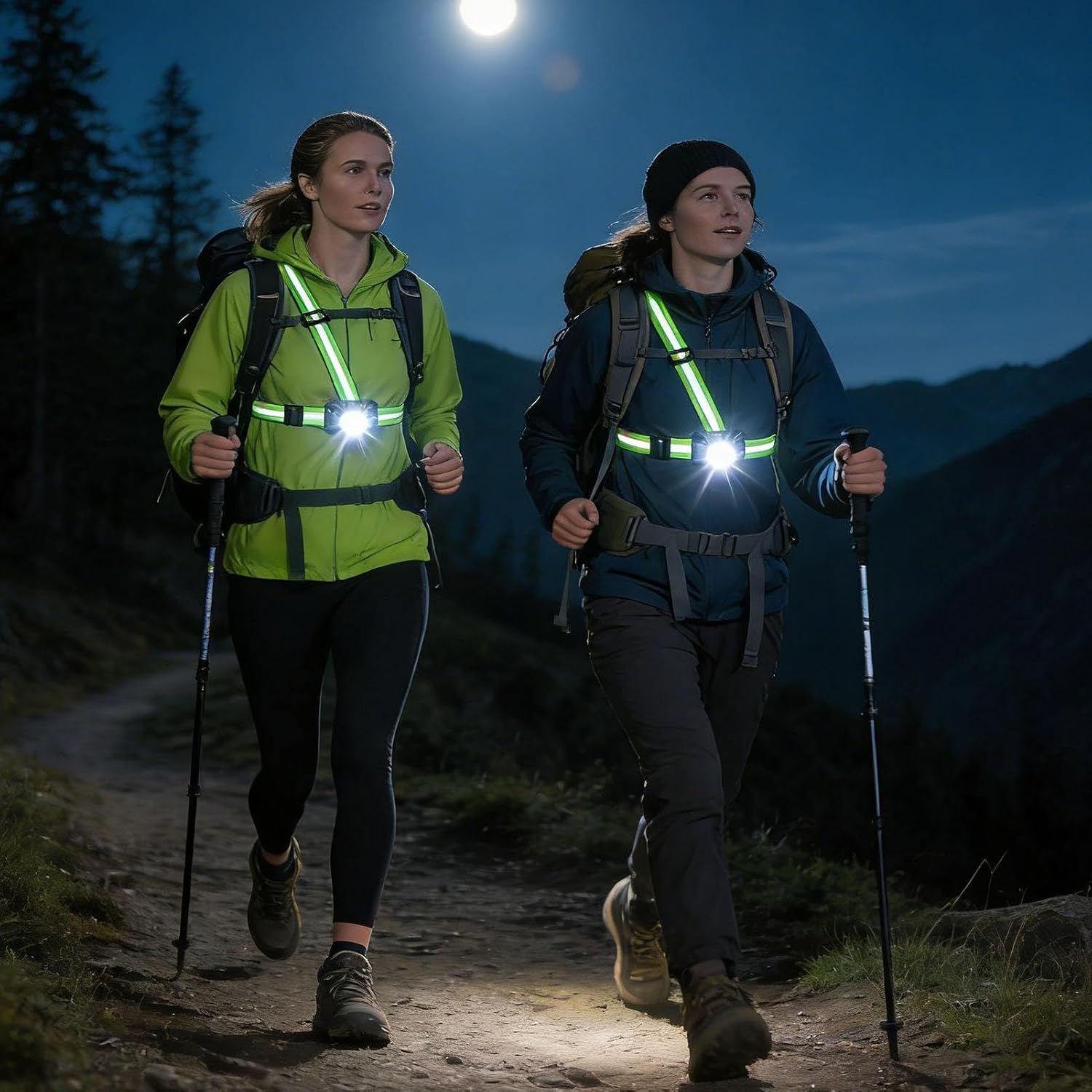 Running Lights 1000LM Rechargeable LED Flashlight - Image 3