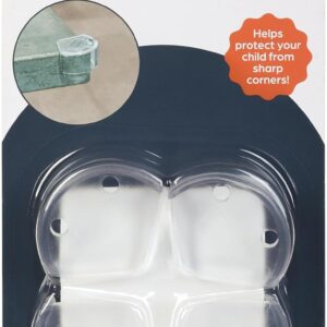 Dreambaby Corner Protectors – 4 Pack. Corner Protectors for Baby Pack of 4, Thick Table Furniture Edge Protectors for Kids with Strong Adhesion, Corner Guard & Edge Safety Bumpers – Clear