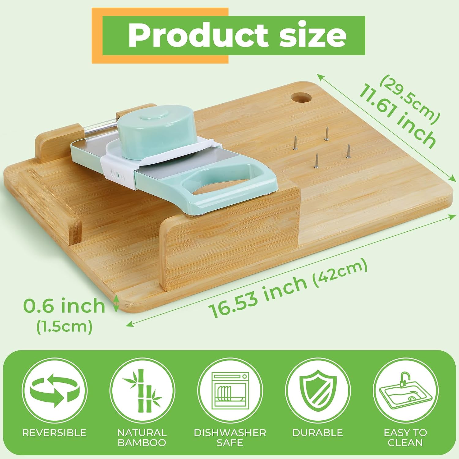 Adaptive One-Handed Cutting Board, Handicap Kitchen Tools with Bread Stops and Steel Spikes, Easy to Clean, Ideal Gifts for Senior Citizens, Stroke Survivors and Amputees - Image 7