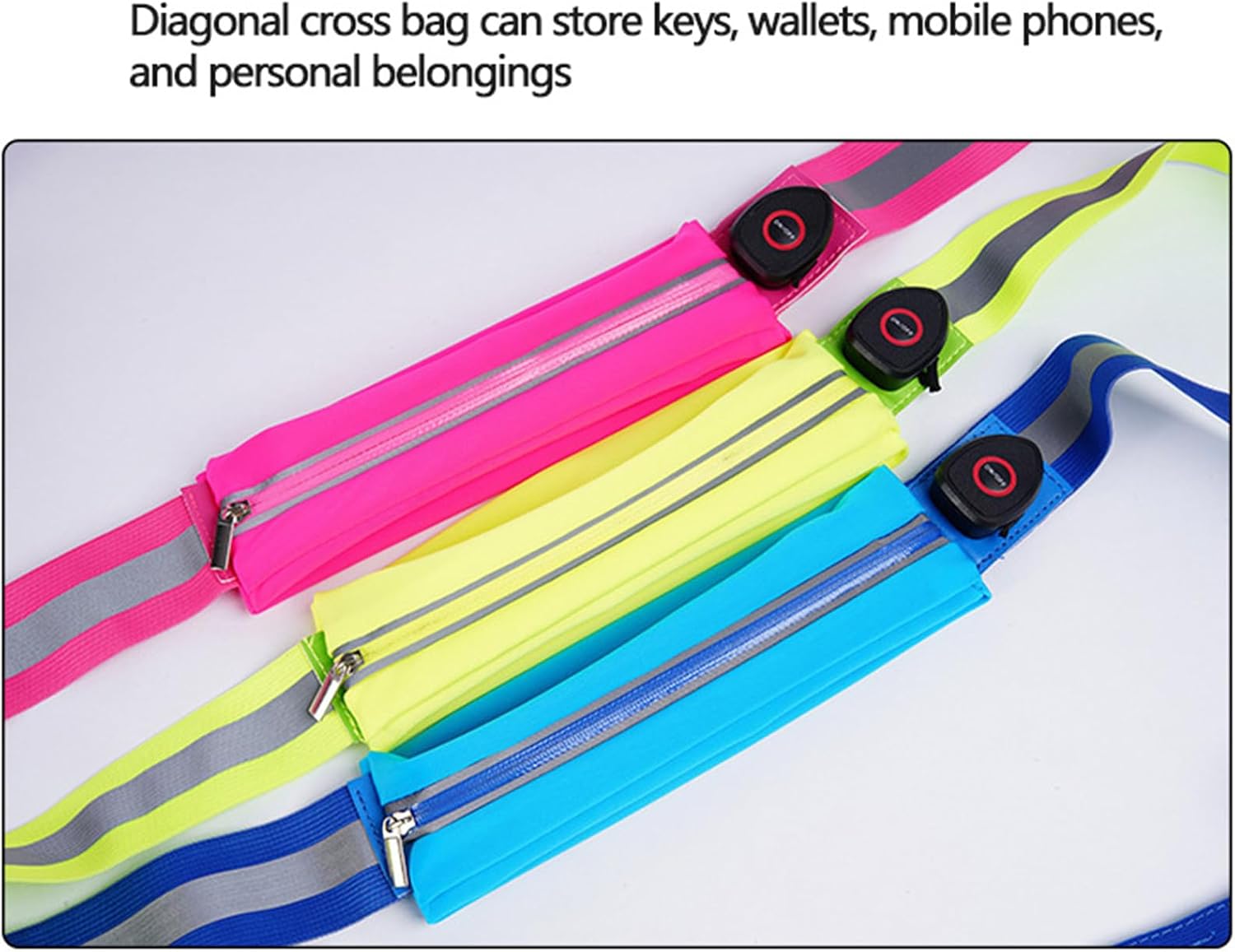 USB Rechargeable LED Reflective Belt Sash Adjustable Length LED Light Up Running Belt Safety Light for Walkers At Night Night Running Safety Gear - Image 3