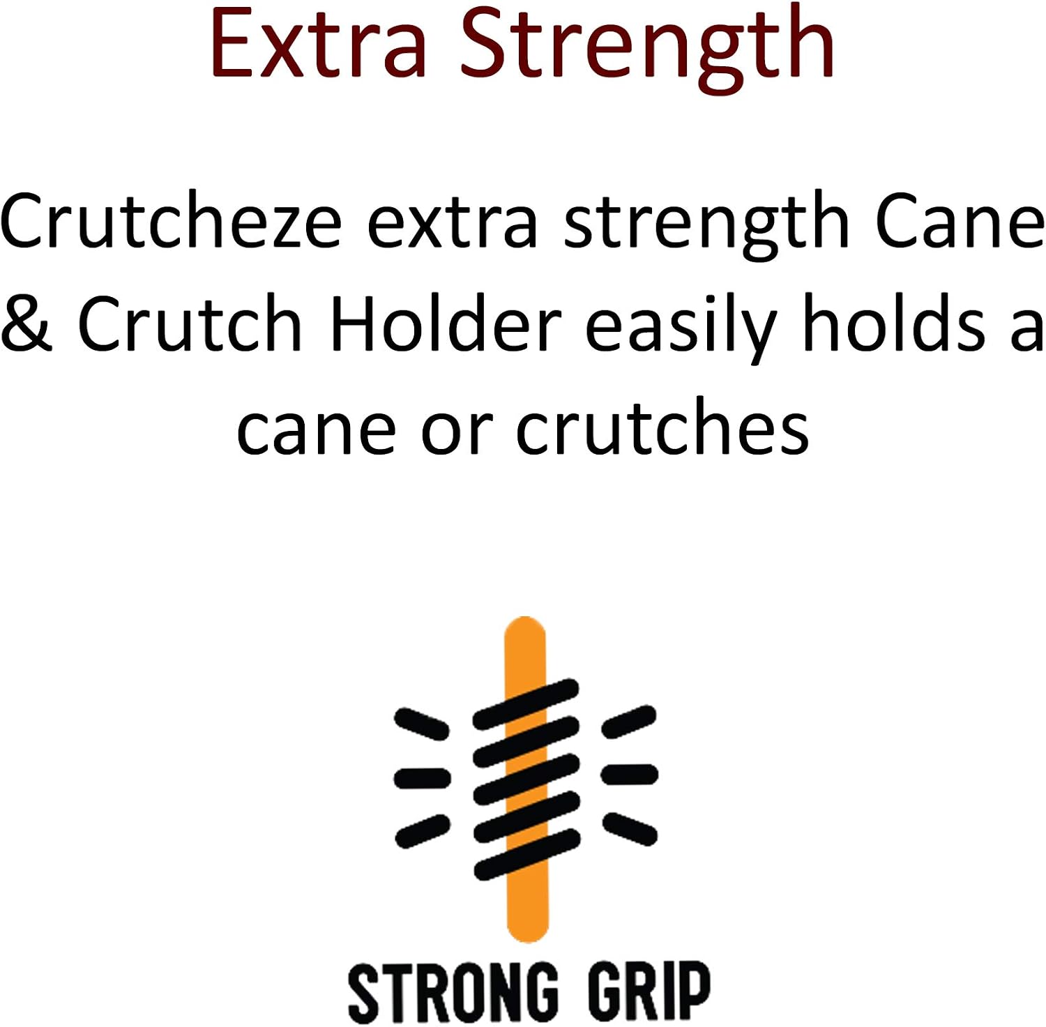 Crutcheze Cane Holder 3 Pack - Holds Canes Within Reach - Walking Stick Holder - Crutches & Cane Accessories - Reacher Grabber Holder - Walker Accessory - Image 7