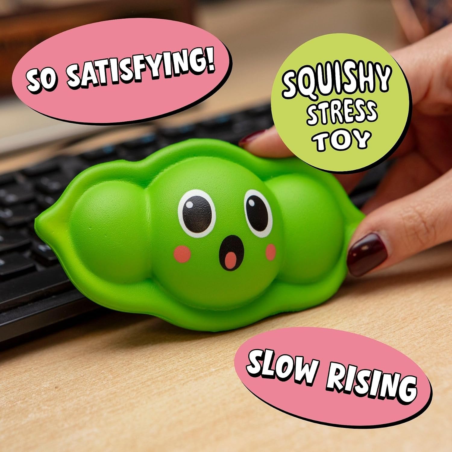 Boxer Gifts Squeezy Peasy Funny Stress Toy for Adults & Kids – Squishy Desk Toys, Anxiety Relief Squeeze Ball, Novelty Secret Santa Gifts - Image 3