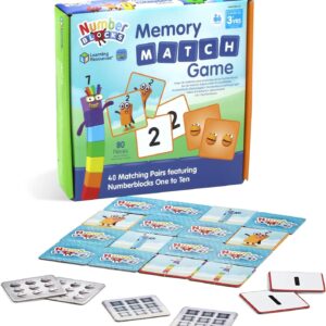 Learning Resources Numberblocks Memory Match Pairs Card Game Ages 3+