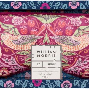 William Morris At Home Sleep Eye Mask, Dried Lavender, Velvet Straps
