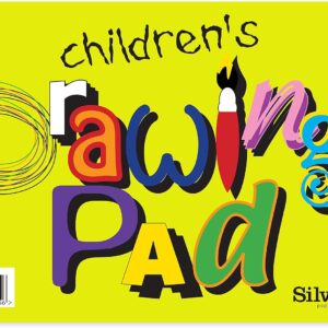 Silvine A4 Children’s Value Drawing Pad. 20 Sheets of 80gsm Bulky Drawing Paper (210 x 297mm), Green, 420